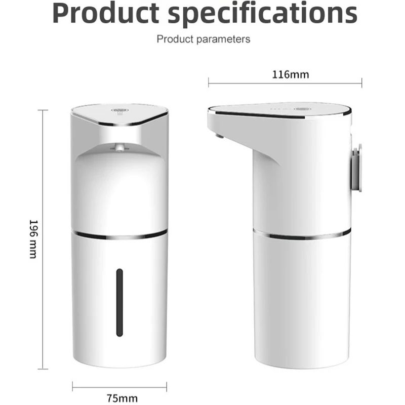 Automatic Touchless Foaming Soap Dispenser  350ml USB Rechargeable Electric Dispenser With 4Level A 5