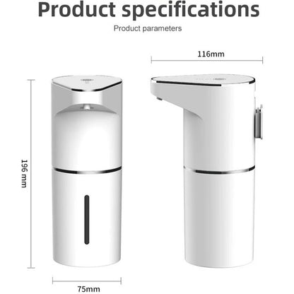 Automatic Touchless Foaming Soap Dispenser  350ml USB Rechargeable Electric Dispenser With 4Level A 5