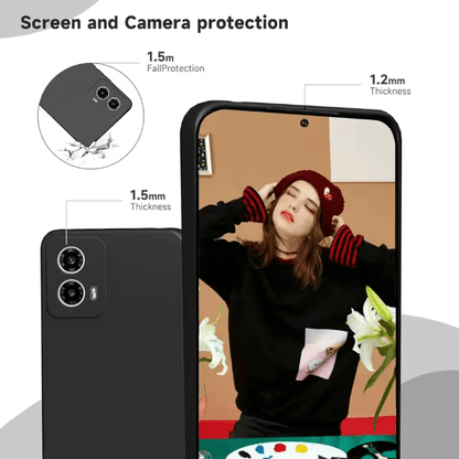 Liquid Silicone Protective Case For Motorola Moto G06 G56 G86 3