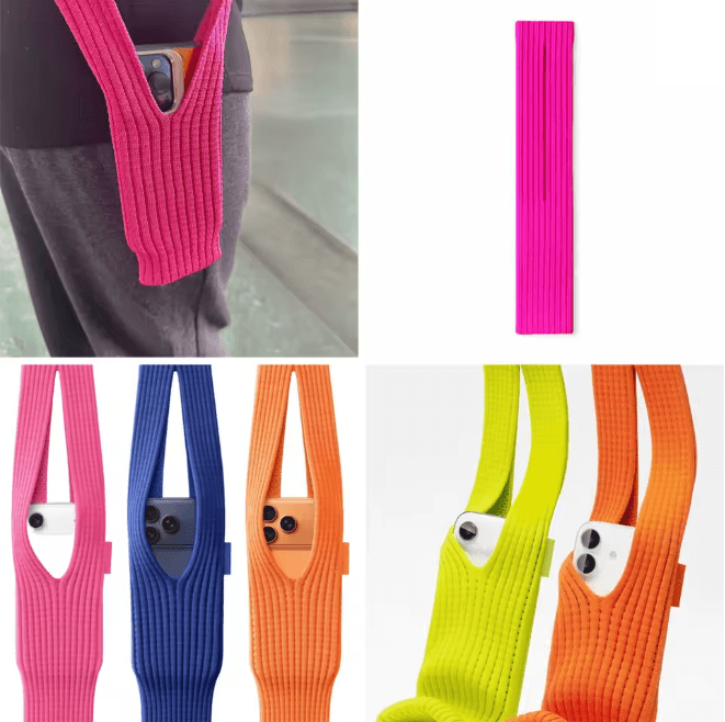 Knitted Mobile Phone Hanging Bag