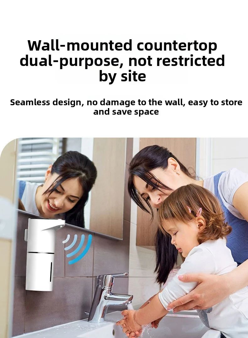 Automatic Touchless Foaming Soap Dispenser  350ml USB Rechargeable Electric Dispenser With 4Level A 15