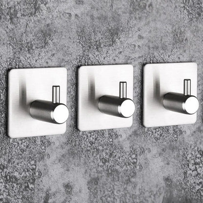 Stainless Steel Antirust Wall Hooks  SelfAdhesive Towel  Clothes Rack For Home Kitchen  Bathroom St 4
