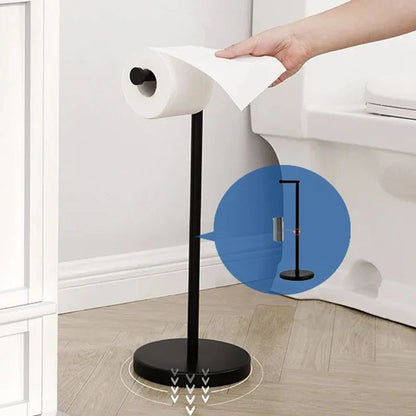 Stainless Steel FloorMounted Paper Towel  Toilet Paper Holder  Single Pole Bathroom  Kitchen Standi 2