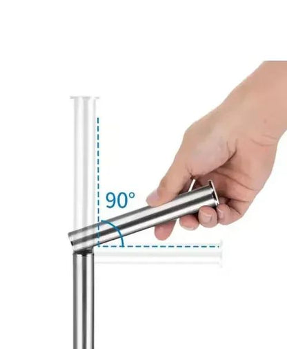 Stainless Steel FloorMounted Paper Towel  Toilet Paper Holder  Single Pole Bathroom  Kitchen Standi 11