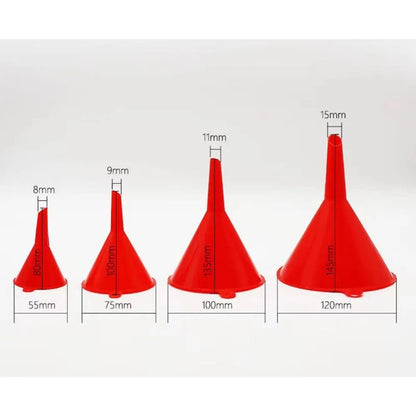 AllinOne Kitchen  Home Kitchen Funnel Set  4 Sizes Plastic Funnels For Liquid Transfer Funnels 5