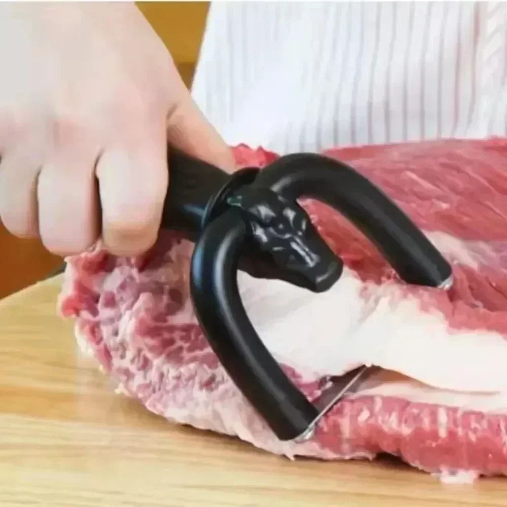 Premium Handheld Meat Slicer & Meat Fat Trimmer – Precision Kitchen Meat Cutter for Beef & Pork
