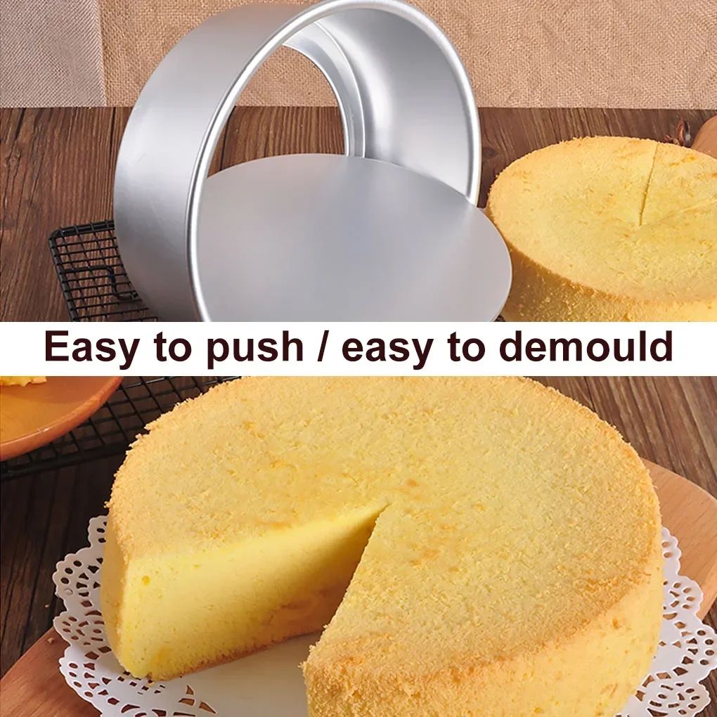 Premium MultiSize Tiered Cake Pans Set With Removable Bottom Cake Pans  Aluminum Alloy Bakeware For 1