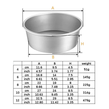 Premium MultiSize Tiered Cake Pans Set With Removable Bottom Cake Pans  Aluminum Alloy Bakeware For 5