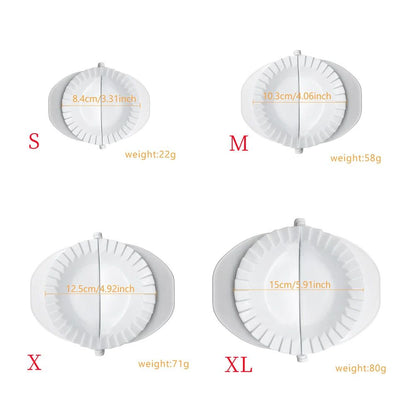 EasyPress MultiSize Ravioli  Dumpling Maker Set  QuickRelease Dough Press For Perfect Pastries 4