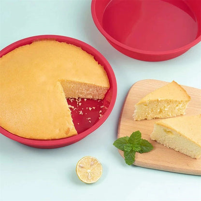 Premium Round Silicone Cake Mold Set  Nonstick Reusable Baking Pans For Perfect Cakes Every Time 4
