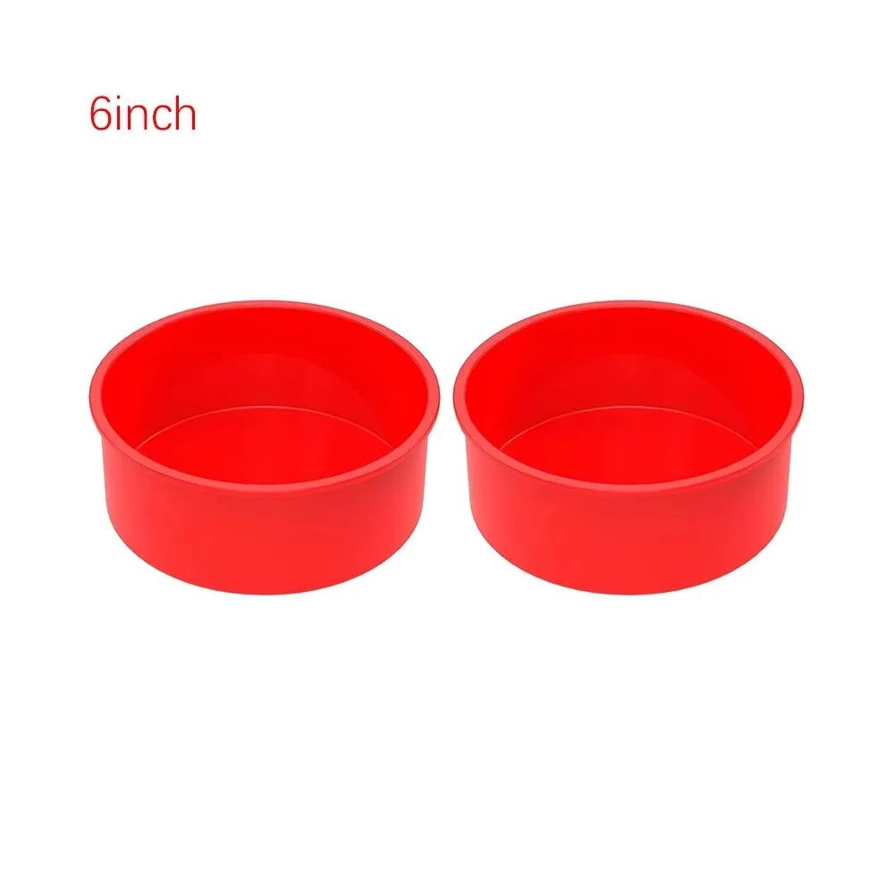 Premium Round Silicone Cake Mold Set  Nonstick Reusable Baking Pans For Perfect Cakes Every Time 12