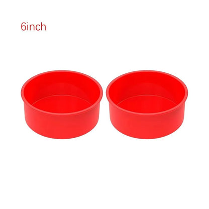 Premium Round Silicone Cake Mold Set  Nonstick Reusable Baking Pans For Perfect Cakes Every Time 12