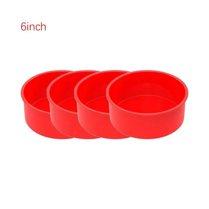 Premium Round Silicone Cake Mold Set  Nonstick Reusable Baking Pans For Perfect Cakes Every Time 13