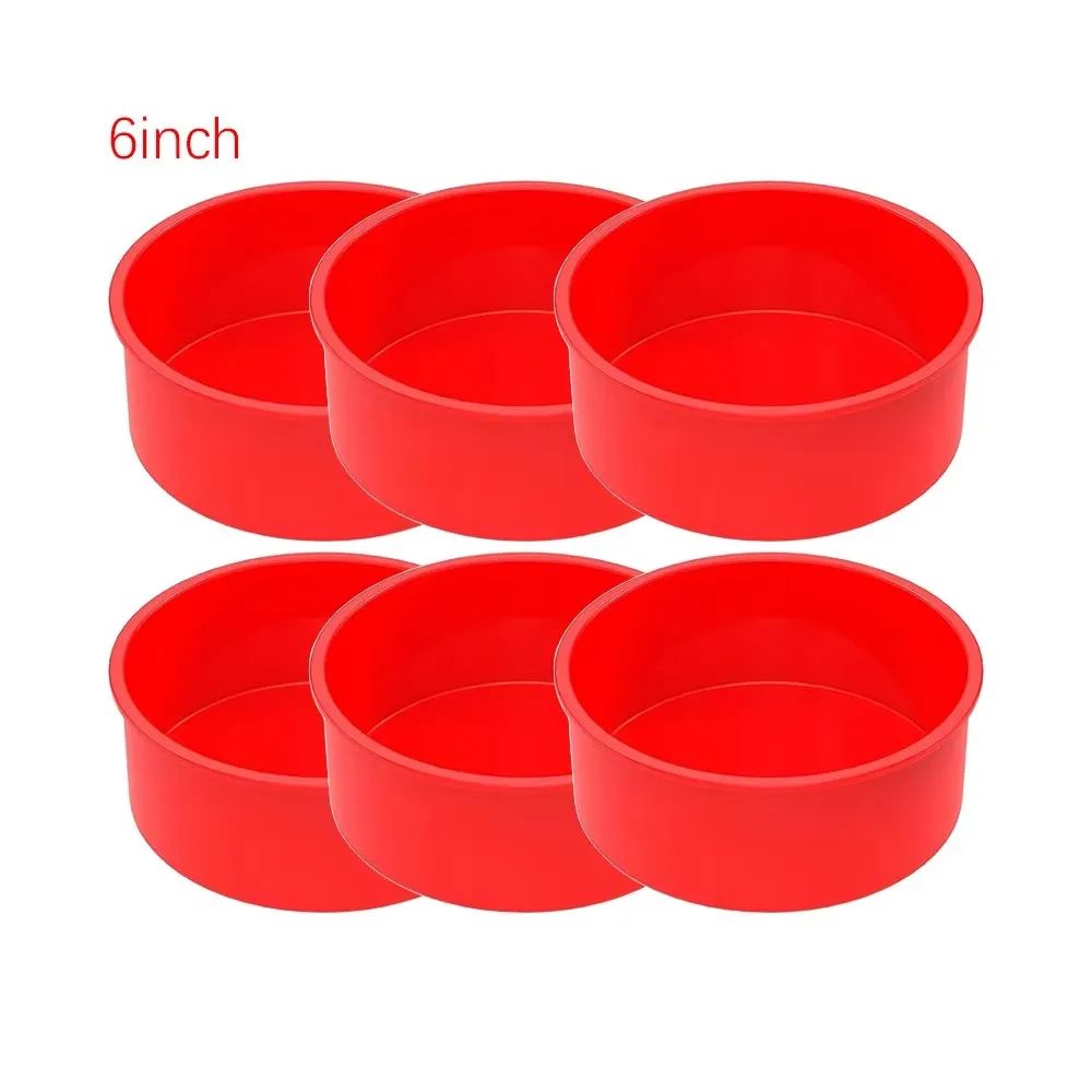 Premium Round Silicone Cake Mold Set  Nonstick Reusable Baking Pans For Perfect Cakes Every Time 14