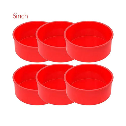 Premium Round Silicone Cake Mold Set  Nonstick Reusable Baking Pans For Perfect Cakes Every Time 14