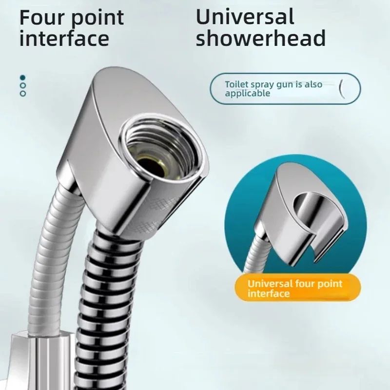 Adjustable Suction Cup Shower Head Holder  PunchFree Handheld Shower Bracket With MultiAngle Rotati 4