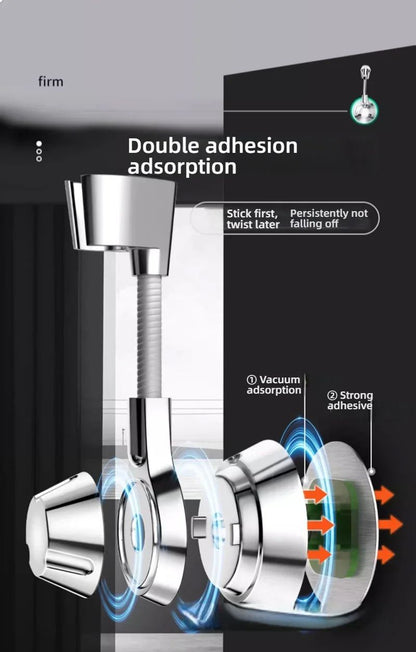 Adjustable Suction Cup Shower Head Holder  PunchFree Handheld Shower Bracket With MultiAngle Rotati 9