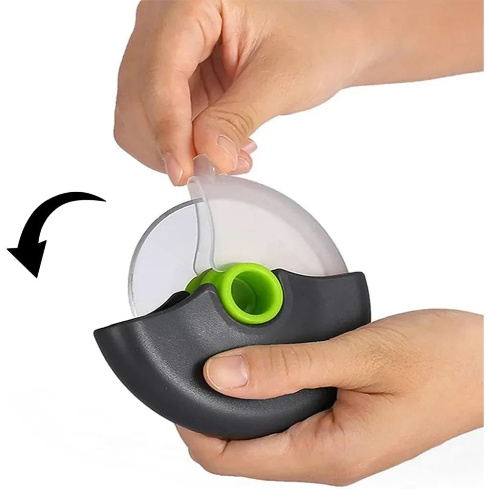 Premium Stainless Steel Pizza Cutter Wheel With Protective Blade Cover  Ergonomic Kitchen Pizza Cut 2