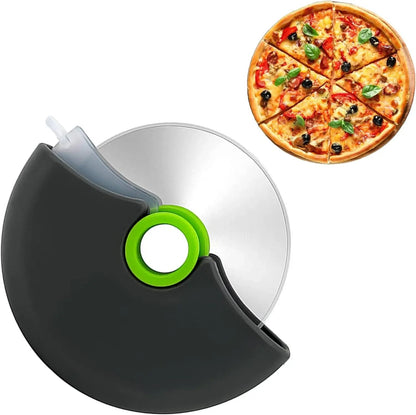 Premium Stainless Steel Pizza Cutter Wheel With Protective Blade Cover  Ergonomic Kitchen Pizza Cut 6