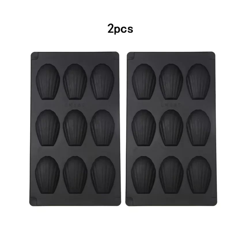 Premium Silicone Madeleine Mold Pan  9Cavity NonStick Baking Tray 8