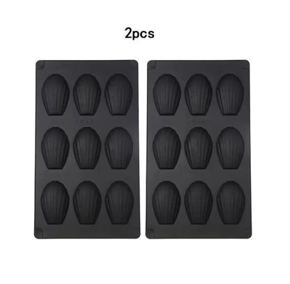 Premium Silicone Madeleine Mold Pan  9Cavity NonStick Baking Tray 8