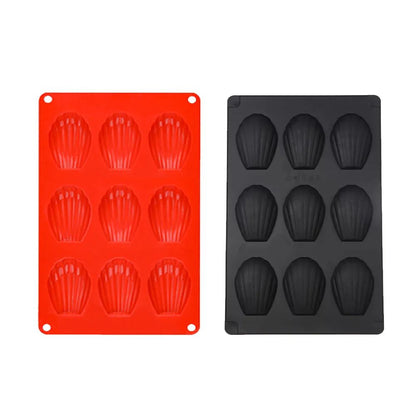 Premium Silicone Madeleine Mold Pan  9Cavity NonStick Baking Tray 10