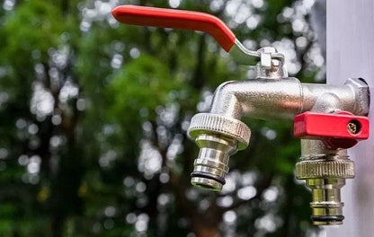 2in1 Double Valve Outdoor Garden Faucet  AntiFreeze Water Tap With Dual Outlets For Garden Hoses Pa 7