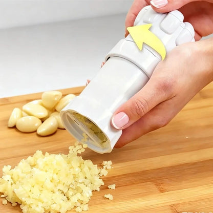 Multi-Functional Garlic Press & Slicer Wheel – Precision Garlic Chopper for Effortless Home Cooking