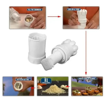MultiFunctional Garlic Press  Slicer Wheel  Precision Garlic Chopper For Effortless Home Cooking 3