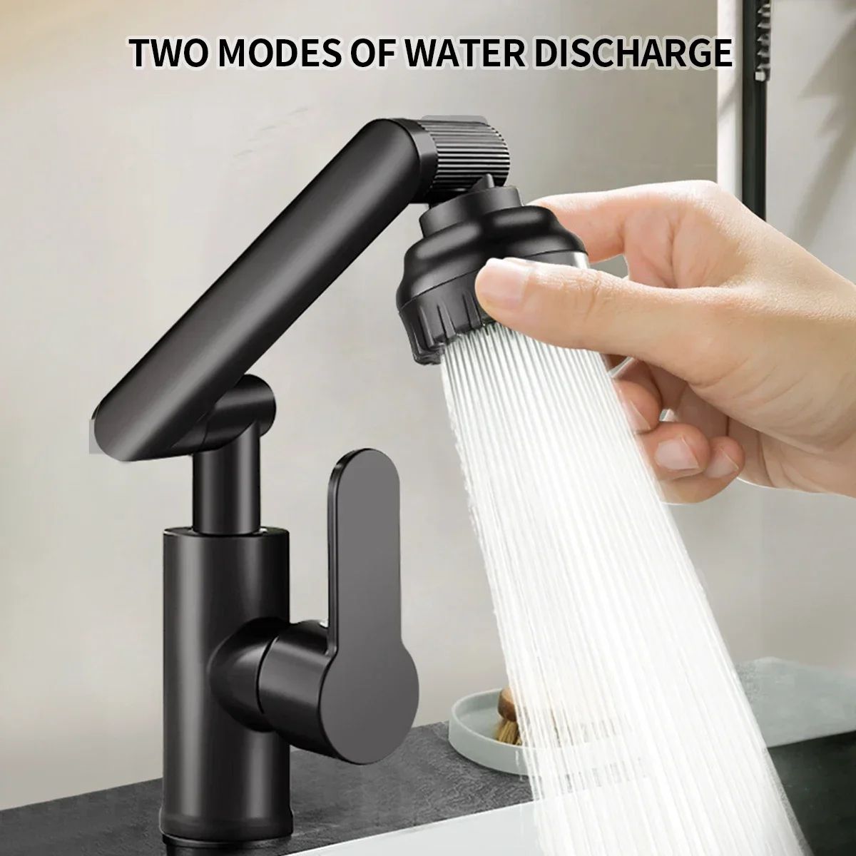 1080 Rotating Basin Faucet Hot  Cold Multi Function Booster Faucet For Bathroom  Kitchen With Unive 3