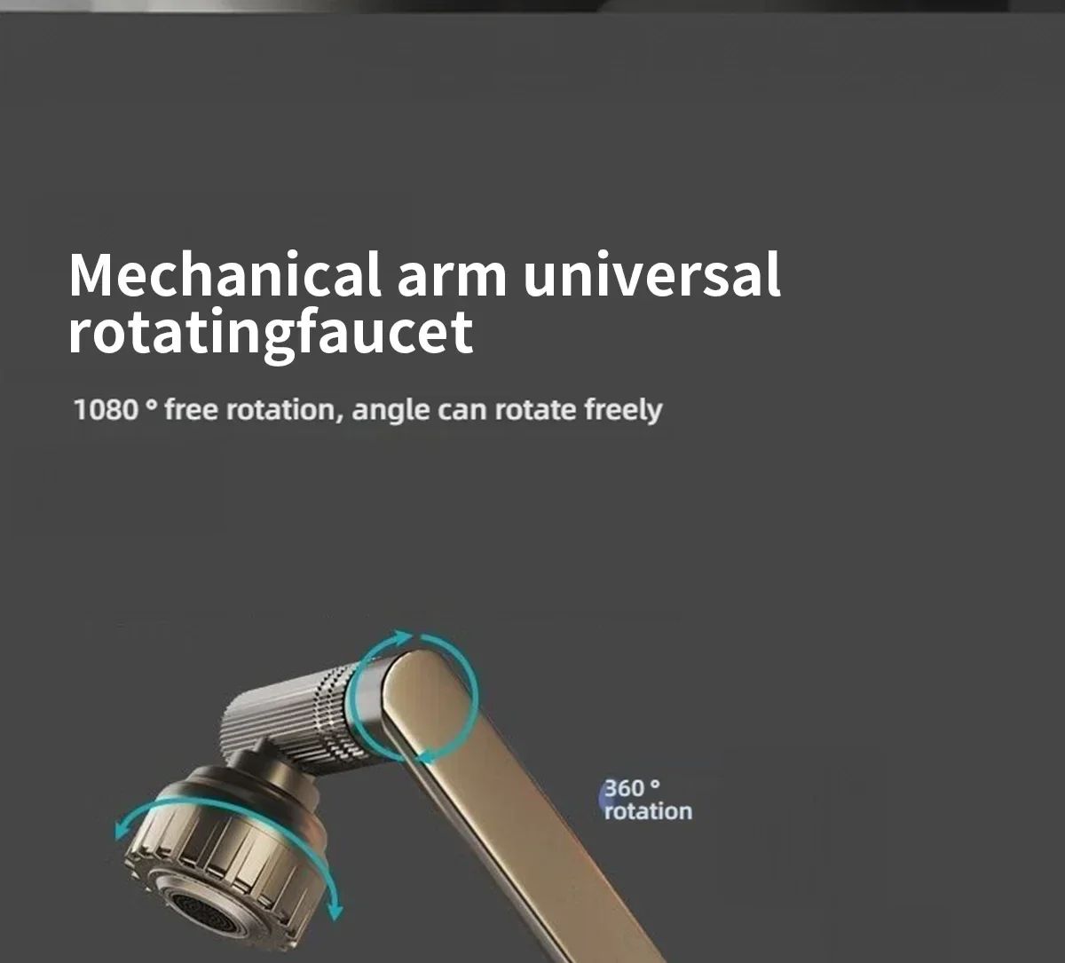 1080 Rotating Basin Faucet Hot  Cold Multi Function Booster Faucet For Bathroom  Kitchen With Unive 8