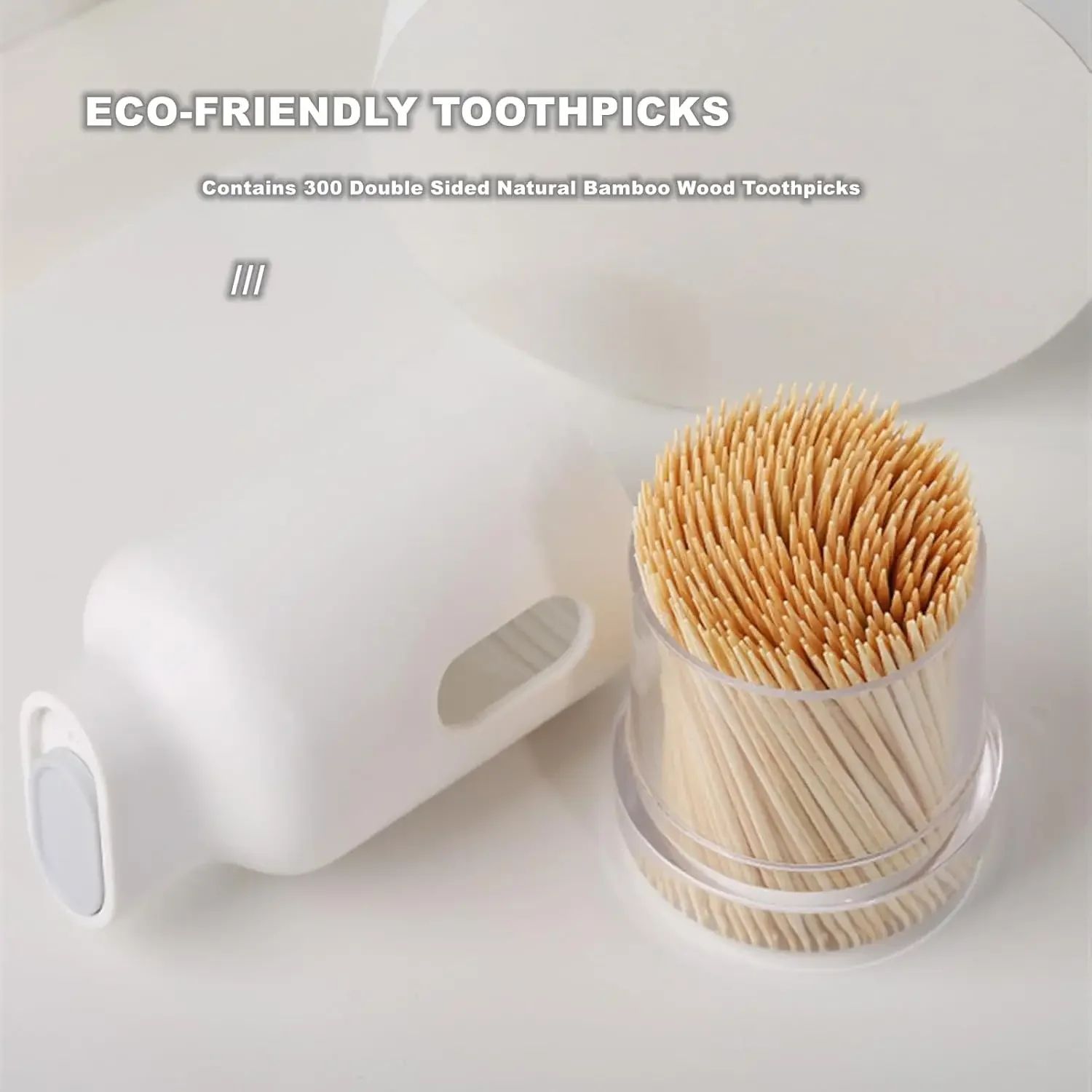 Elegant Portable Toothpick Storage  Large Capacity Toothpick Dispenser Box 2