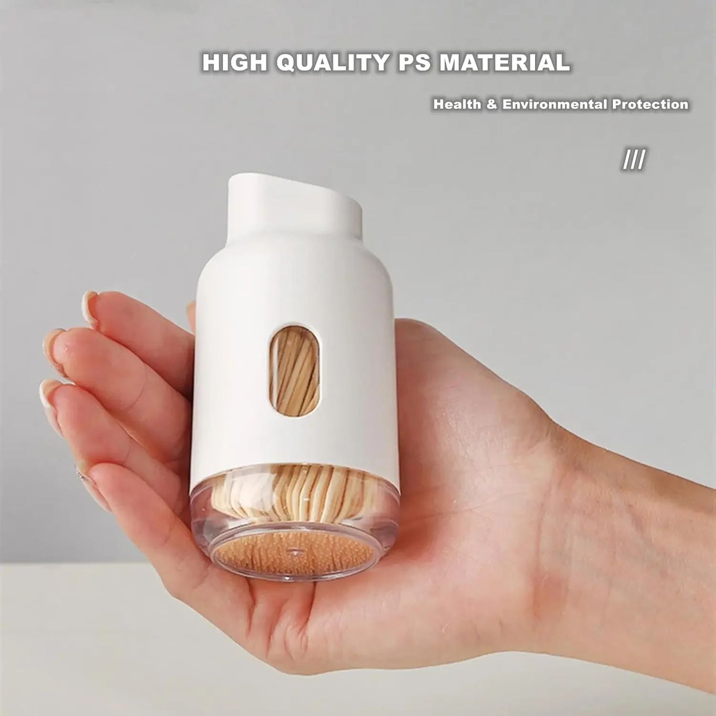 Elegant Portable Toothpick Storage  Large Capacity Toothpick Dispenser Box 3