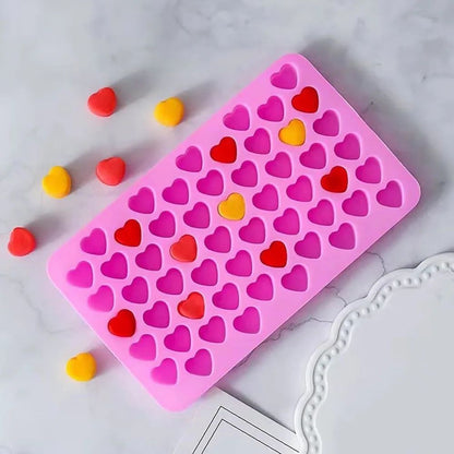 Premium 7Piece Silicone Candy Molds  Gummy Molds Set With Droppers  Reusable FoodGrade Baking Trays 3