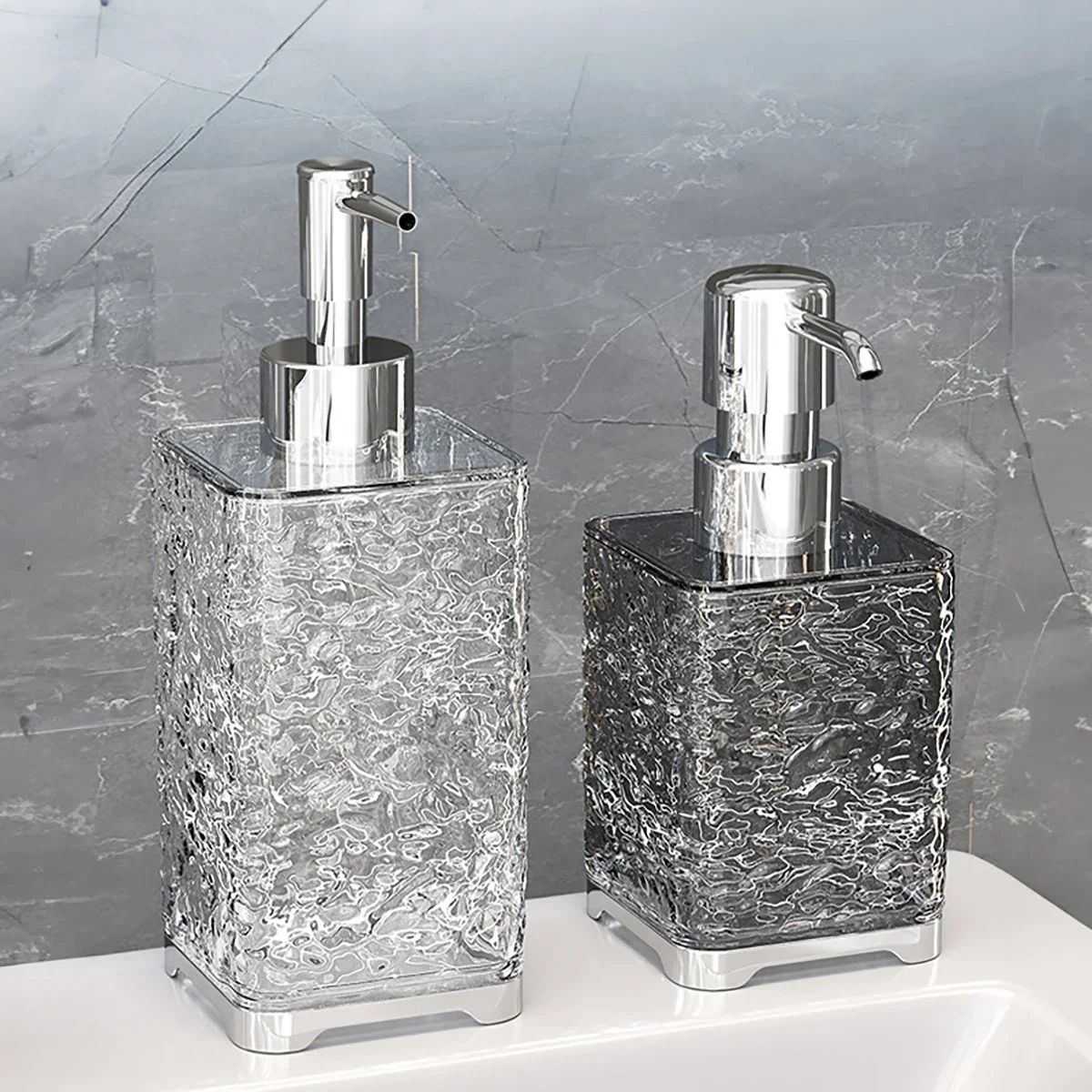 Luxurious Refillable ABS Soap Dispenser Bottle  Press Pump Container For Hand Soap Dish Soap  Bathr 3