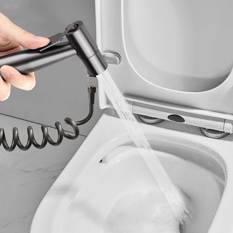 Stainless Steel Handheld Bidet Sprayer Set  SelfCleaning Toilet Spray Head With NoPunch Installatio 4