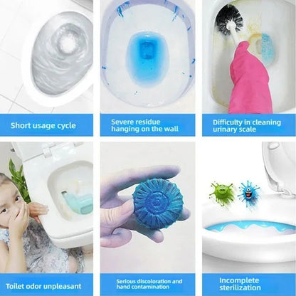 Deep Pipeline Toilet Cleaner  LongLasting Stain Prevention Tablets For Home Bathroom Maintenance 12 2