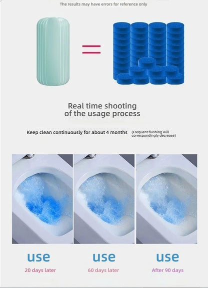 Deep Pipeline Toilet Cleaner  LongLasting Stain Prevention Tablets For Home Bathroom Maintenance 12 8