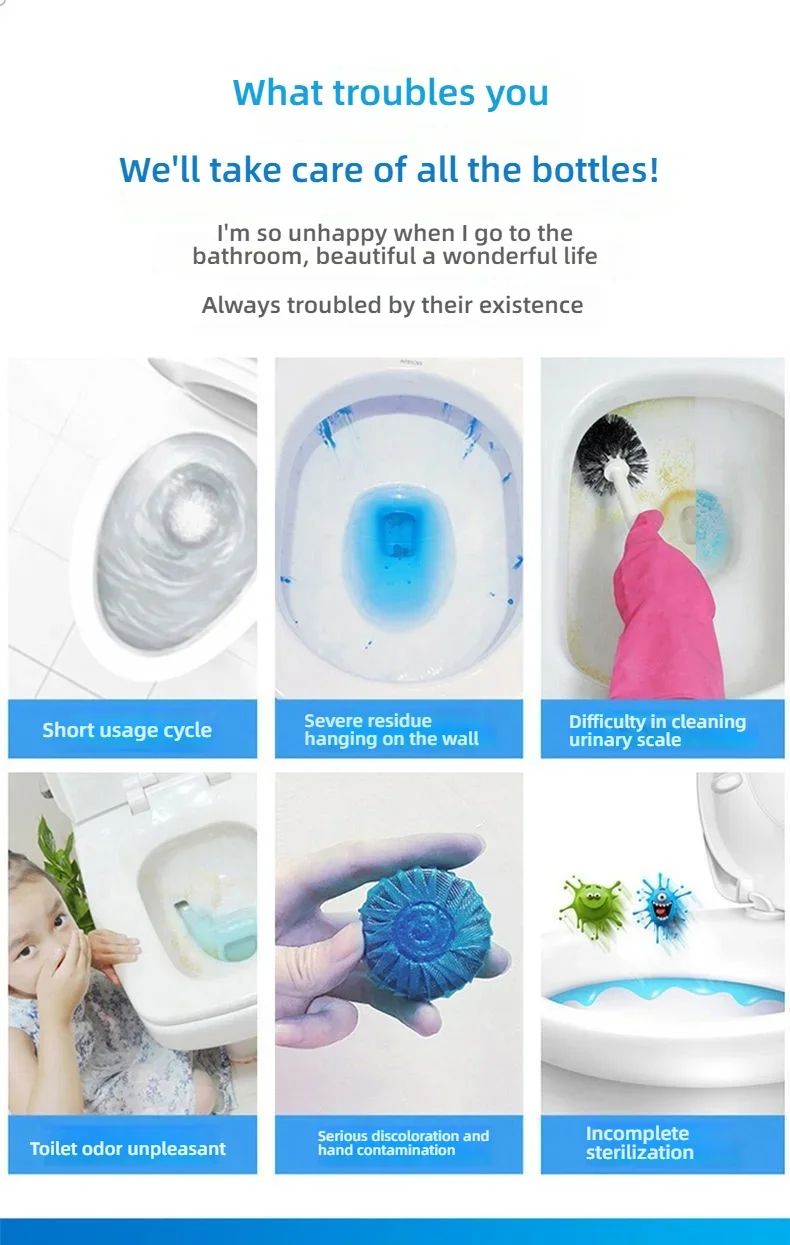 Deep Pipeline Toilet Cleaner  LongLasting Stain Prevention Tablets For Home Bathroom Maintenance 12 13