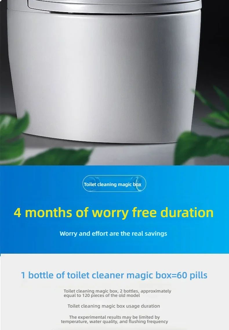 Deep Pipeline Toilet Cleaner  LongLasting Stain Prevention Tablets For Home Bathroom Maintenance 12 14