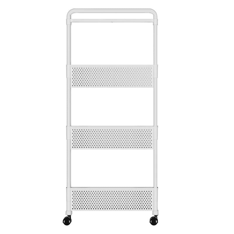Slim Gap Storage Rack  Movable FloorStanding Narrow Cart For Kitchen Bathroom  Living Room Organiza 10