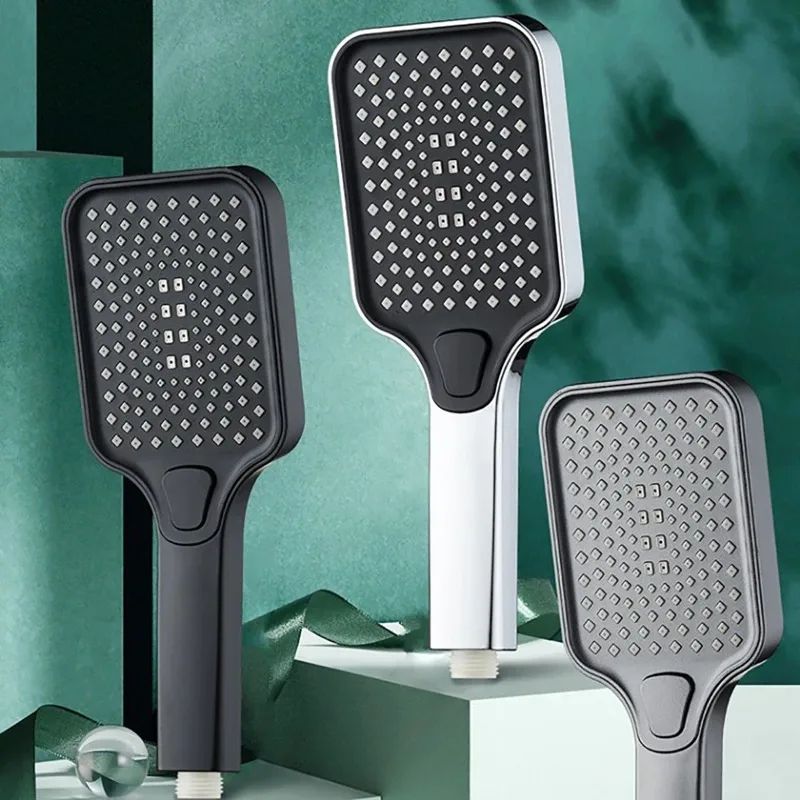 Adjustable 3-Mode High-Pressure Shower Head – Rainfall, Massage & Mixed Spray Showerhead with Large Flow and Water-Savin