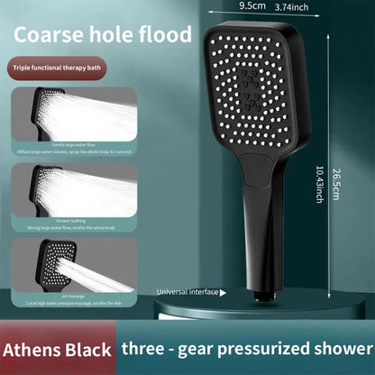 Adjustable 3Mode HighPressure Shower Head  Rainfall Massage  Mixed Spray Showerhead With Large Flow 5