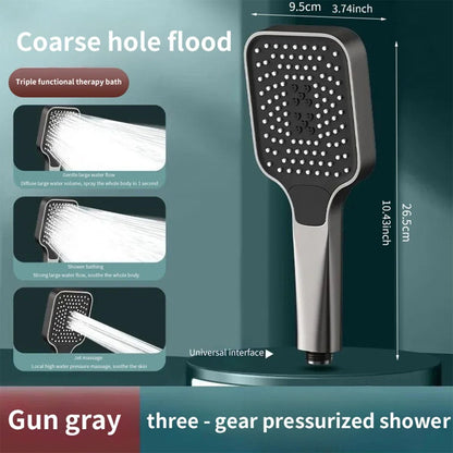 Adjustable 3Mode HighPressure Shower Head  Rainfall Massage  Mixed Spray Showerhead With Large Flow 6
