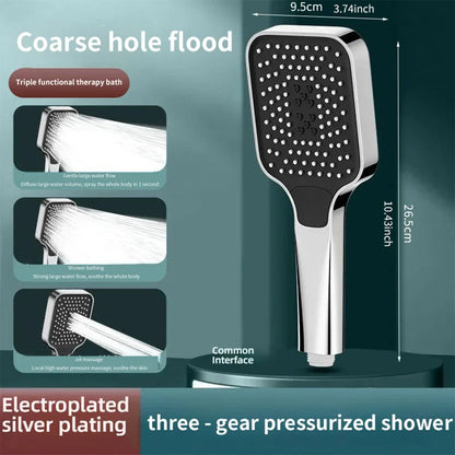 Adjustable 3Mode HighPressure Shower Head  Rainfall Massage  Mixed Spray Showerhead With Large Flow 7