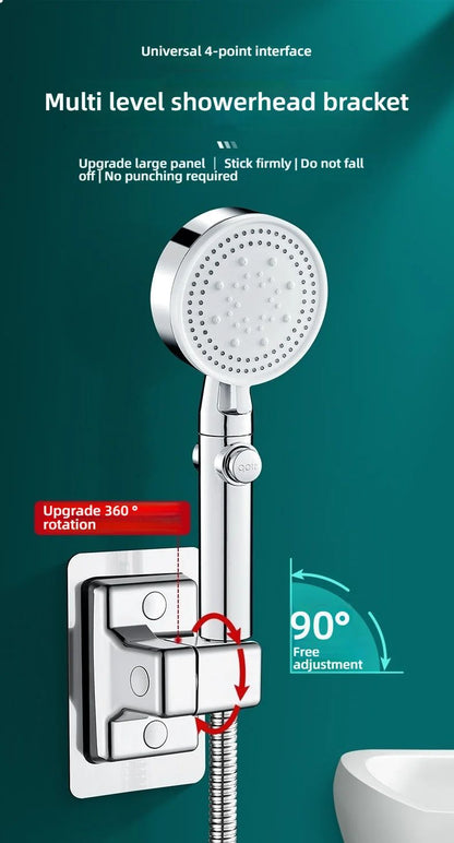 Adjustable 3Mode HighPressure Shower Head  Rainfall Massage  Mixed Spray Showerhead With Large Flow 6