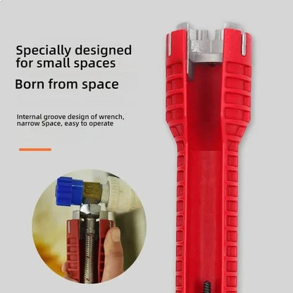 8in1 MultiFunctional Sink Faucet Wrench  Universal LargeOpen Plumbing Tool For Bathroom  Household  2