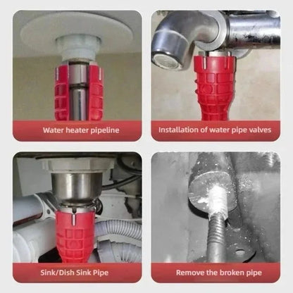 8in1 MultiFunctional Sink Faucet Wrench  Universal LargeOpen Plumbing Tool For Bathroom  Household  3