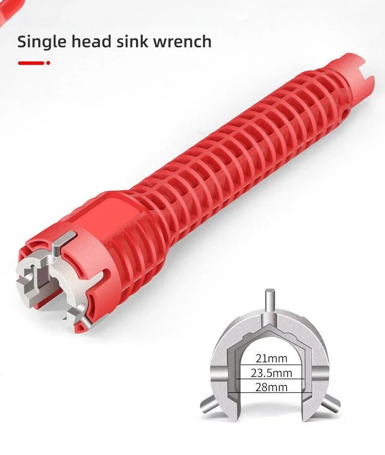 8in1 MultiFunctional Sink Faucet Wrench  Universal LargeOpen Plumbing Tool For Bathroom  Household  18