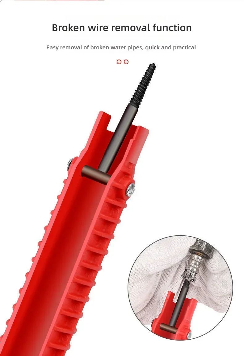 8in1 MultiFunctional Sink Faucet Wrench  Universal LargeOpen Plumbing Tool For Bathroom  Household  15